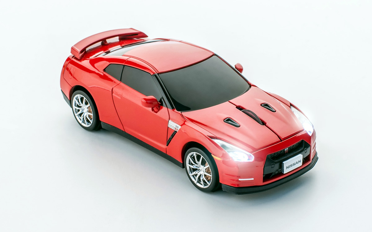 無線マウス：日産GT-R